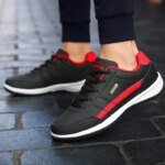 2022 Leather Men Shoes Sneakers Big Size 48 Men Casual Shoes Italian Breathable Leisure Male Non-Slip Footwear Vulcanized Shoes - Image 4