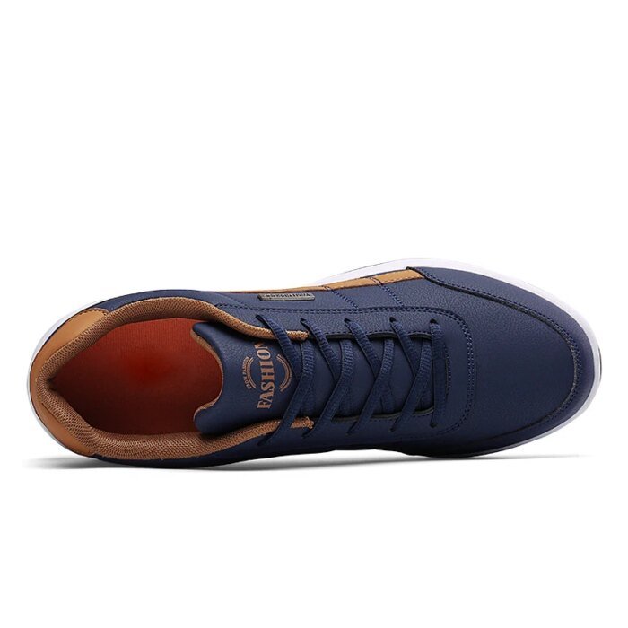 2022 Leather Men Shoes Sneakers Big Size 48 Men Casual Shoes Italian Breathable Leisure Male Non-Slip Footwear Vulcanized Shoes - Image 5