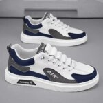 Trend 2025 New Men's Shoes Leather Fashion Low-top Men's Casual Trendy Shoes Running Sports - Image 2