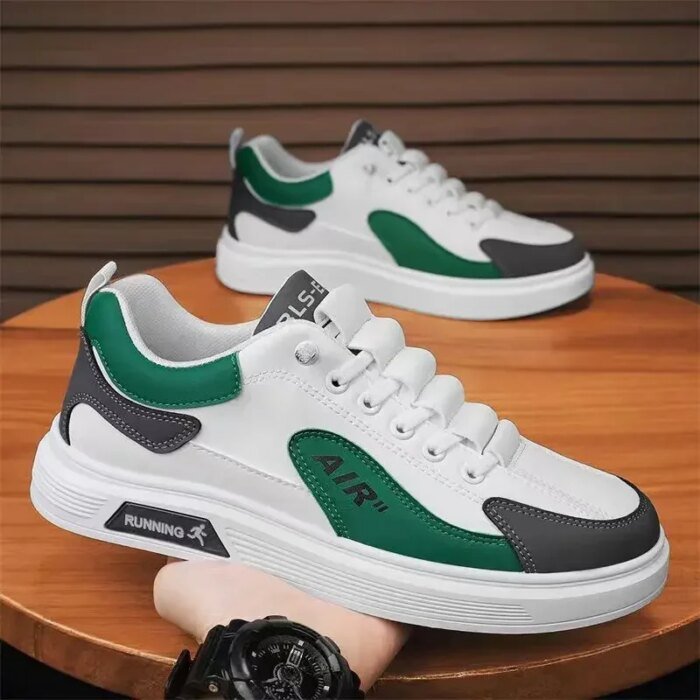 Trend 2025 New Men's Shoes Leather Fashion Low-top Men's Casual Trendy Shoes Running Sports - Image 3