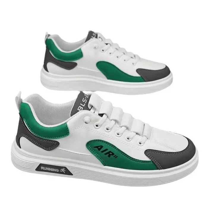 Trend 2025 New Men's Shoes Leather Fashion Low-top Men's Casual Trendy Shoes Running Sports - Image 5