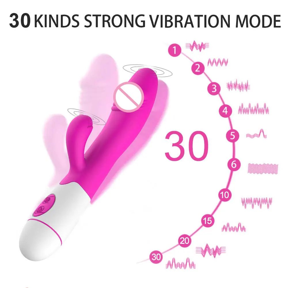 30 Speed G Spot Female Vibrator Powerful Dildo Rabbit Vibrator for Women Clitoris Stimulation Massage Masturbate Adult Sex Toys 30 Speed G Spot Female Vibrator Powerful Dildo Rabbit Vibrator for Women Clitoris Stimulation Massage Masturbate Adult Sex Toys