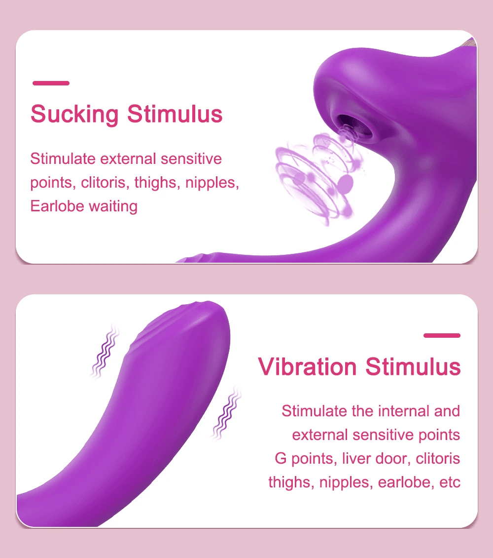 Clit Sucker Vagina Vibrator for Women G-Spot Clitoris Nipples Stimulator Female Masturbation Adult Goods Sex Toy for Women 18+
