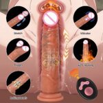 Realistic Dildo Vibrator Glans Penis Trigger Thrusting Vibrating Anal G Spot Clitois Stimulator Telescopic Vibrator Sex Machine - Image 5
