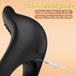 APP Control Vibrating Cock Ring for Men Ejaculation Delay Penis Ring Chastity Cage Clit Stimulator Adult Sex Toy for Couples - Image 5