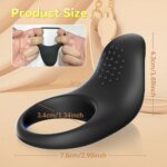 APP Control Vibrating Cock Ring for Men Ejaculation Delay Penis Ring Chastity Cage Clit Stimulator Adult Sex Toy for Couples - Image 6