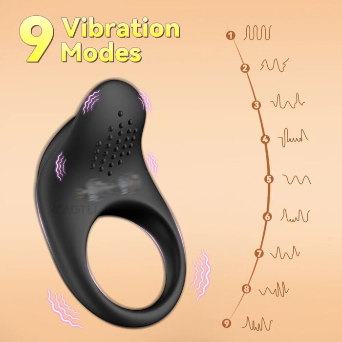 APP Control Vibrating Cock Ring for Men Ejaculation Delay Penis Ring Chastity Cage Clit Stimulator Adult Sex Toy for Couples - Image 4
