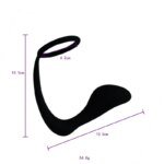 Silicone Penis Ring Stimulator Delay Ejaculation Cock Ring Male Prostate Massager Anal Plug Sex Toys for Men Gay - Image 3