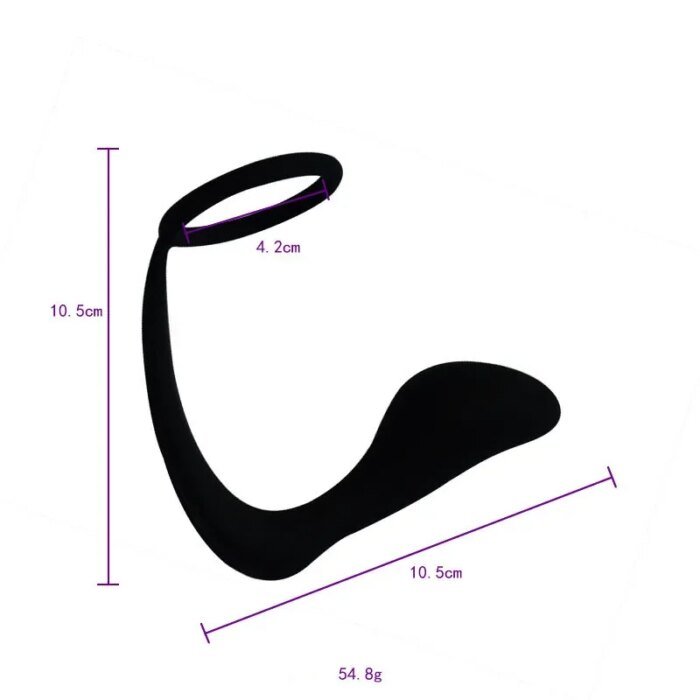 Silicone Penis Ring Stimulator Delay Ejaculation Cock Ring Male Prostate Massager Anal Plug Sex Toys for Men Gay - Image 3