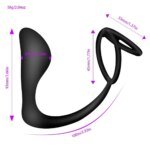 Silicone Penis Ring Stimulator Delay Ejaculation Cock Ring Male Prostate Massager Anal Plug Sex Toys for Men Gay - Image 2