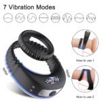 Vibrating Cock Ring for Men Ejaculation Delay Penis Ring Vibrator Silicone Chastity Cage Clitoris Stimulator Sex Toy for Couples - Image 2