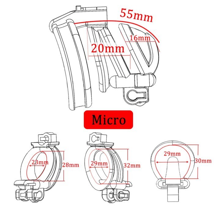 Double Lock Cock Cage,Penis Rings,Chastity Lock,Male Chastity Device,Restraints Penis Cage,Adult Sex Toys For Man Gay 18+ - Image 3