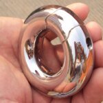 Custom Size+19 Sizes Stainless Steel Scrotum Pendant Penis Cock Ring Restraint Chastity Device Testicle Penis Training  BB2-80 - Image 2