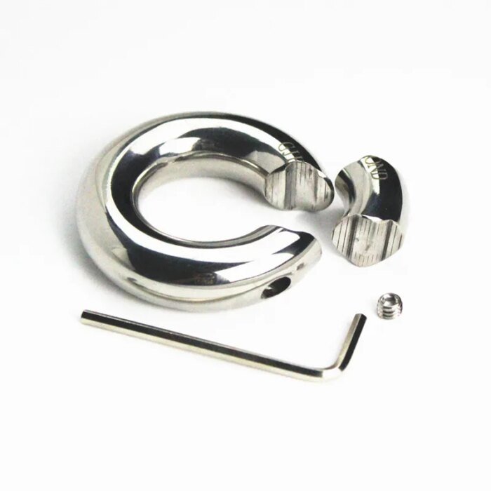 Custom Size+19 Sizes Stainless Steel Scrotum Pendant Penis Cock Ring Restraint Chastity Device Testicle Penis Training  BB2-80 - Image 4