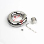 Custom Size+19 Sizes Stainless Steel Scrotum Pendant Penis Cock Ring Restraint Chastity Device Testicle Penis Training  BB2-80 - Image 6