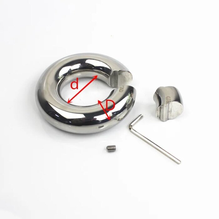 Custom Size+19 Sizes Stainless Steel Scrotum Pendant Penis Cock Ring Restraint Chastity Device Testicle Penis Training  BB2-80 - Image 6