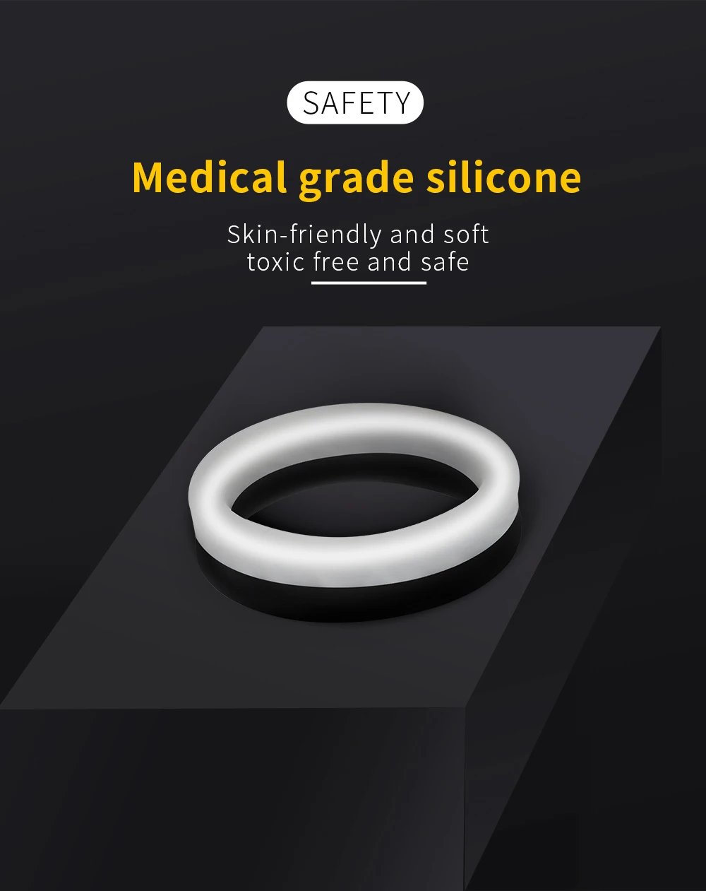 Silicone Penis Ring Male Cock Ring Lock Delay Ejaculation Ball Stretcher Adult Sex Toys For Men Cockring chastity nillo pene