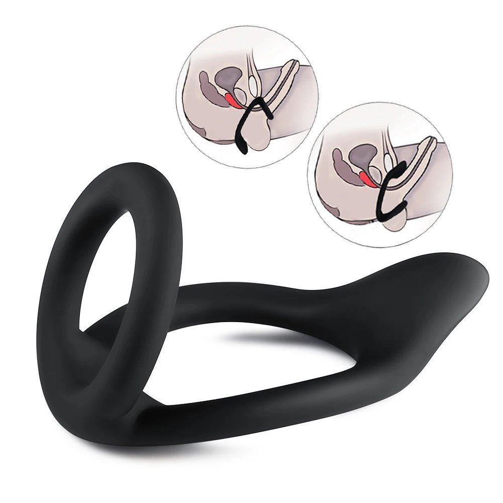 Silicone Penis Ring Male Cock Ring Lock Delay Ejaculation Ball Stretcher Adult Sex Toys For Men Cockring chastity nillo pene Silicone Penis Ring Male Cock Ring Lock Delay Ejaculation Ball Stretcher Adult Sex Toys For Men Cockring chastity nillo pene