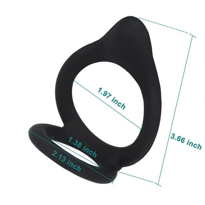 Silicone Penis Ring Male Cock Ring Lock Delay Ejaculation Ball Stretcher Adult Sex Toys For Men Cockring chastity nillo pene - Image 3