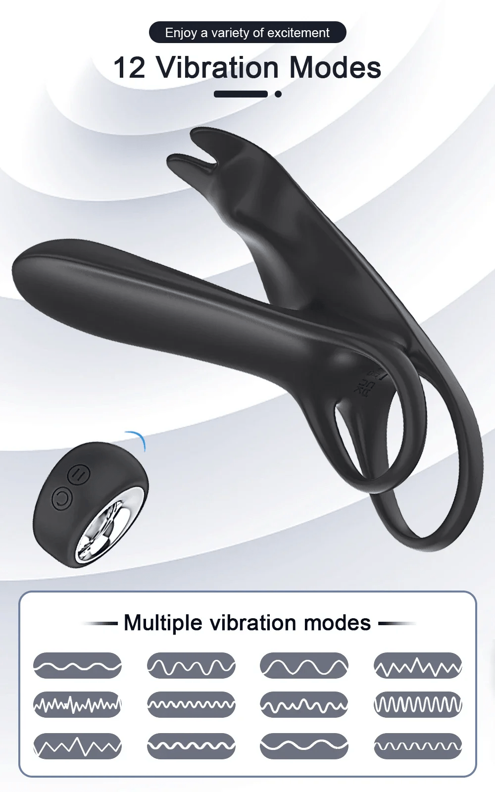 Vibrating Cock Ring Penis Ring for Men Ejaculation Delay Remote Control Penis Vibrator Clitoris Stimulator Sex Toy for Couples