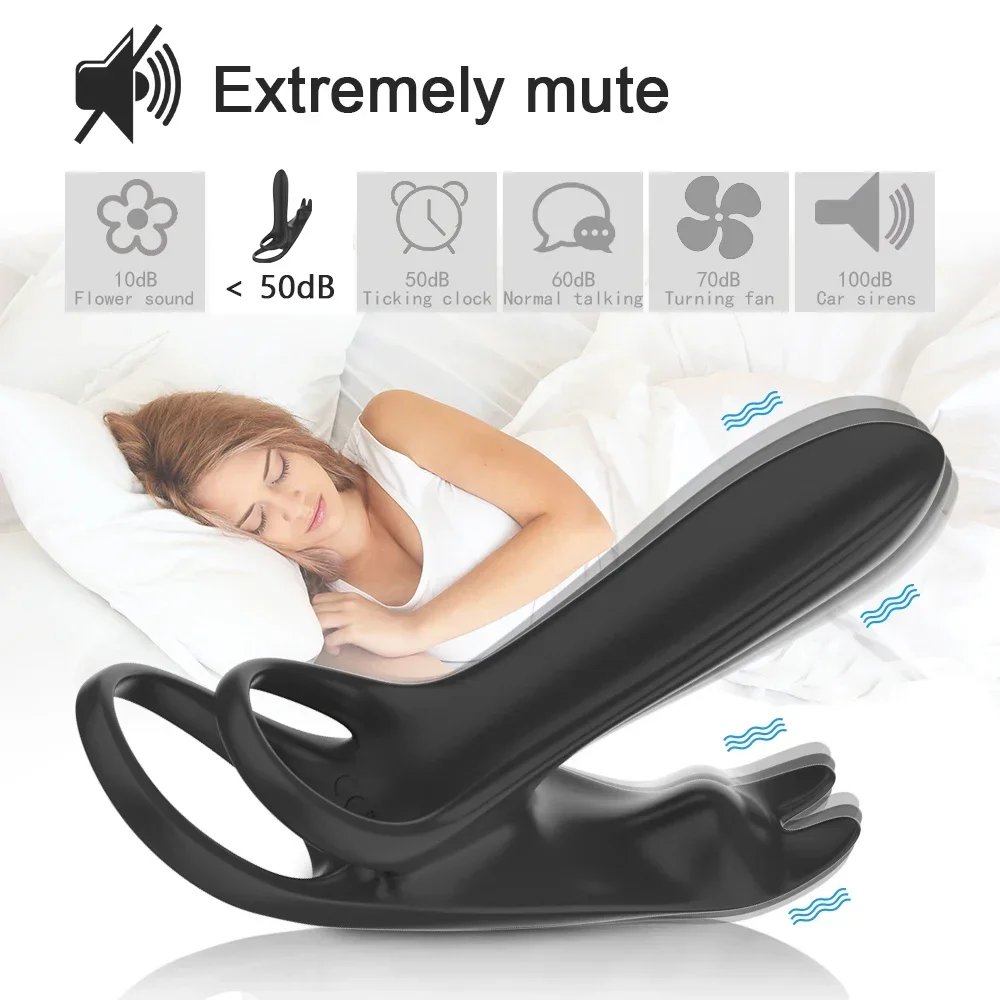Vibrating Cock Ring Penis Ring for Men Ejaculation Delay Remote Control Penis Vibrator Clitoris Stimulator Sex Toy for Couples