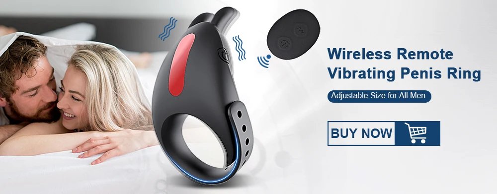 Vibrating Cock Ring for Men Ejaculation Delay Penis Ring Penis Vibrator Clitoris Stimulator Chastity Cage Sex Toy for Couples