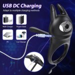 Vibrating Cock Ring for Men Ejaculation Delay Penis Ring Penis Vibrator Clitoris Stimulator Chastity Cage Sex Toy for Couples - Image 4