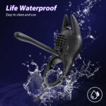 Vibrating Cock Ring for Men Ejaculation Delay Penis Ring Penis Vibrator Clitoris Stimulator Chastity Cage Sex Toy for Couples - Image 5