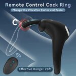 Penis Ring Vibrator Wireless Remote Control Clitoris Stimulation Delay Ejaculation Enlargement Erection For Men - Image 3