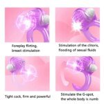 Vibrating Cock Ring Clitoral Stimulator Strong Penis Erect Cock Ring Cage Erection Enhance Delay Ejaculation Sex Toys For Men - Image 3