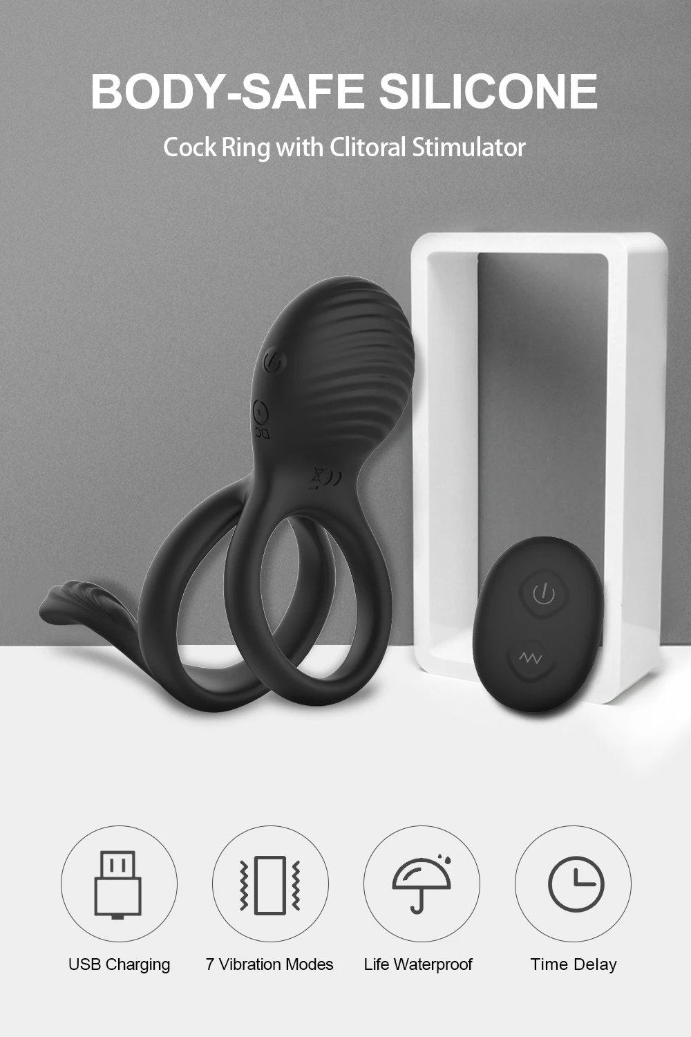 Wireless Remote Control Cockring Vibrator Clitoris Stimulation Sleeve for Penis Ring Sex Toys for Men Male Chastity Cock Rings Wireless Remote Control Cockring Vibrator Clitoris Stimulation Sleeve for Penis Ring Sex Toys for Men Male Chastity Cock Rings