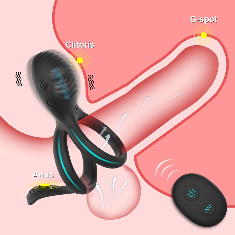 Wireless Remote Control Cockring Vibrator Clitoris Stimulation Sleeve for Penis Ring Sex Toys for Men Male Chastity Cock Rings Wireless Remote Control Cockring Vibrator Clitoris Stimulation Sleeve for Penis Ring Sex Toys for Men Male Chastity Cock Rings