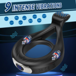 APP Remote Control Vibrating Cock Ring Penis Ring for Men Ejaculation Delay Chastity Cage Clit Stimulator Sex Toy for Men 18+ - Image 2