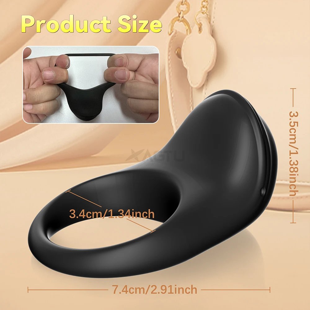 APP Remote Control Vibrating Cock Ring Penis Ring for Men Ejaculation Delay Chastity Cage Clit Stimulator Sex Toy for Men 18+
