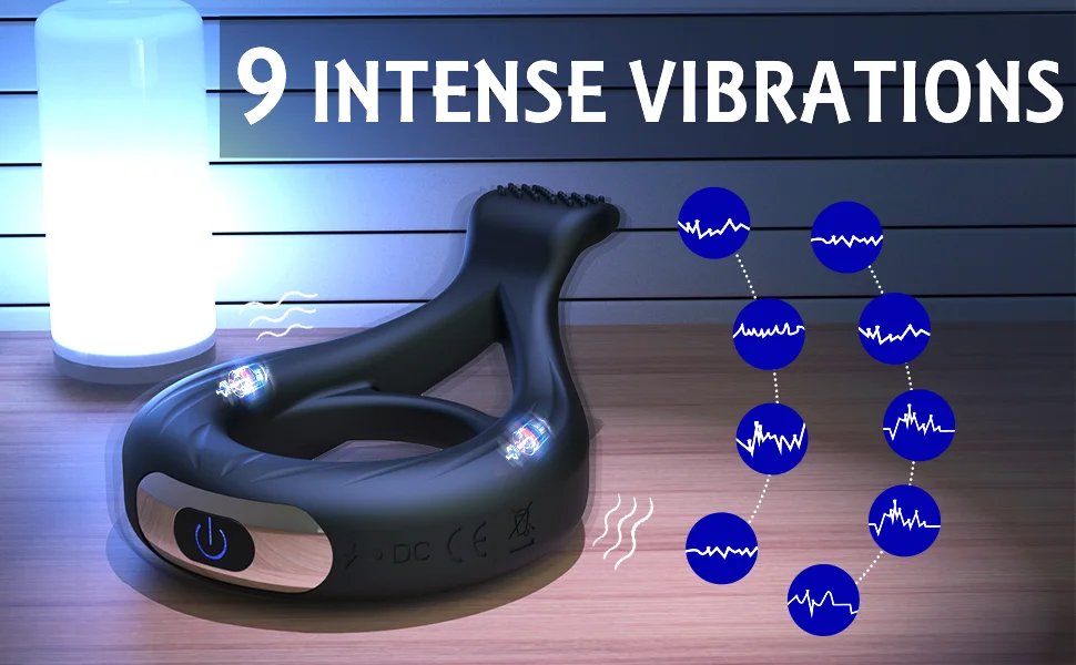 APP Remote Control Vibrating Cock Ring Penis Ring for Men Ejaculation Delay Chastity Cage Clit Stimulator Sex Toy for Men 18+