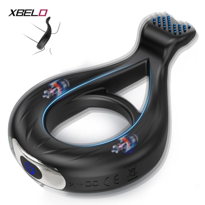 APP Remote Control Vibrating Cock Ring Penis Ring for Men Ejaculation Delay Chastity Cage Clit Stimulator Sex Toy for Men 18+ - Image 1