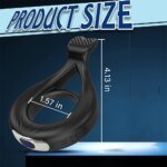 APP Remote Control Vibrating Cock Ring Penis Ring for Men Ejaculation Delay Chastity Cage Clit Stimulator Sex Toy for Men 18+ - Image 3