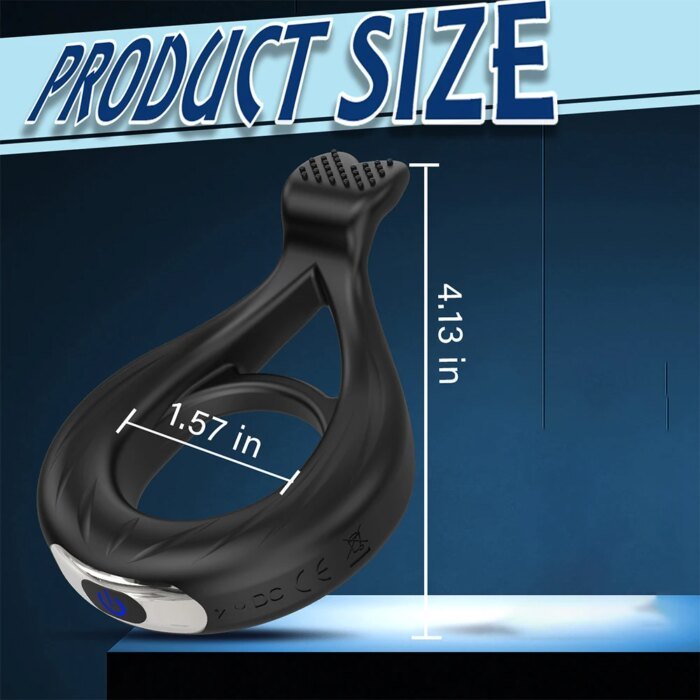 APP Remote Control Vibrating Cock Ring Penis Ring for Men Ejaculation Delay Chastity Cage Clit Stimulator Sex Toy for Men 18+ - Image 3