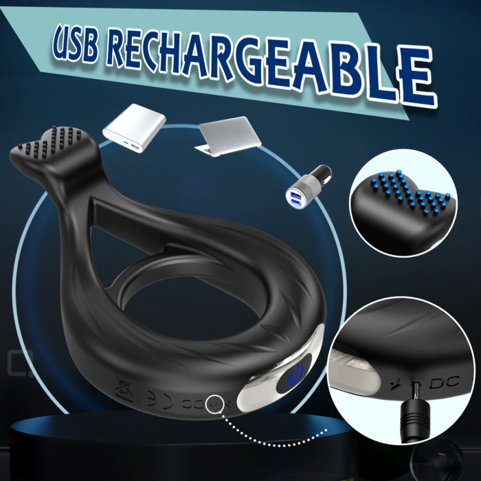 APP Remote Control Vibrating Cock Ring Penis Ring for Men Ejaculation Delay Chastity Cage Clit Stimulator Sex Toy for Men 18+ - Image 4