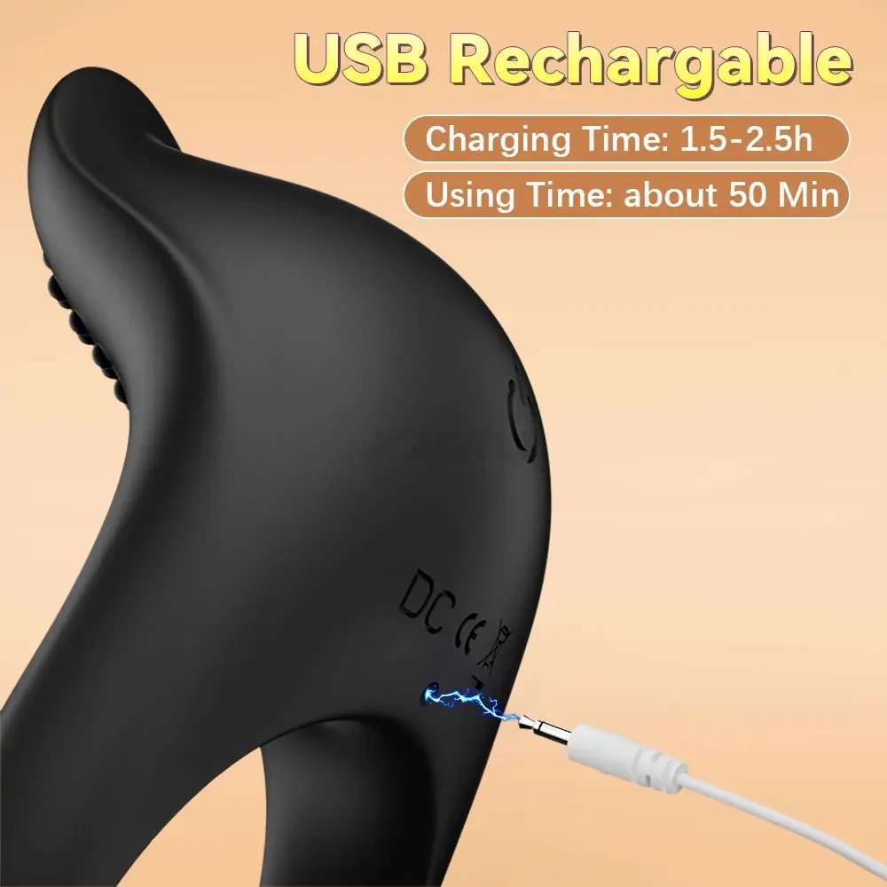 APP Remote Control Vibrating Cock Ring Penis Ring for Men Ejaculation Delay Chastity Cage Clit Stimulator Sex Toy for Men 18+