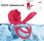Rose Penis Ring Cock Ring Vibration Toy Female G-spot Clitoral Stimulation Male Penis Ring Cock Ring for Adult Sex Toy Couple - Image 5