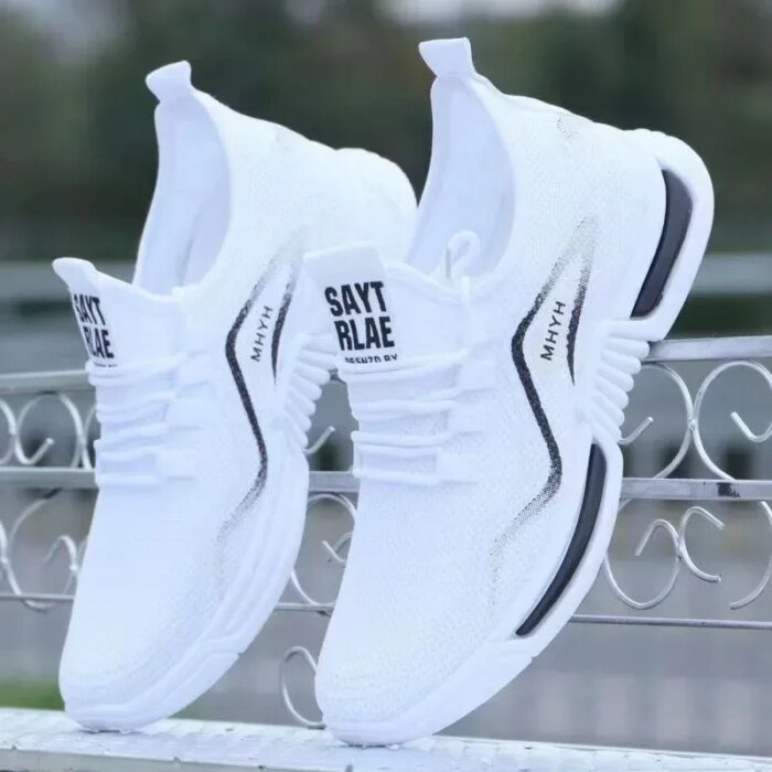 Men Shoes Slip on Fashion Sneakers Male Sport Running Shoes Breathable Gym Training Walking Tennis Shoes Non Slip Workout Flats - Image 1