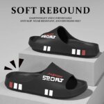 Summer Men Sport Style Slippers Soft Sole Bathroom Anti-slip Outdoor Wear-resistant Beach Fashion Leisure Flat Home Shoes Couple - Image 6