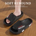 Summer Men Sport Style Slippers Soft Sole Bathroom Anti-slip Outdoor Wear-resistant Beach Fashion Leisure Flat Home Shoes Couple - Image 2
