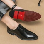Luxury Mens Leather Shoes High Quality Men's Shoes Fashion Oxford Wedding Men Dress Leather Shoes 2024 Gentleman Office Man Shoe - Image 5