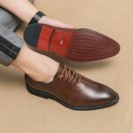 Luxury Mens Leather Shoes High Quality Men's Shoes Fashion Oxford Wedding Men Dress Leather Shoes 2024 Gentleman Office Man Shoe - Image 6