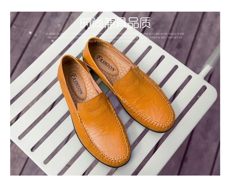 Genuine Leather Men Shoes Casual Italian Mens Loafers Moccasins Luxury Brand Formal Slip on Male Boat Shoes Zapatos De Hombre