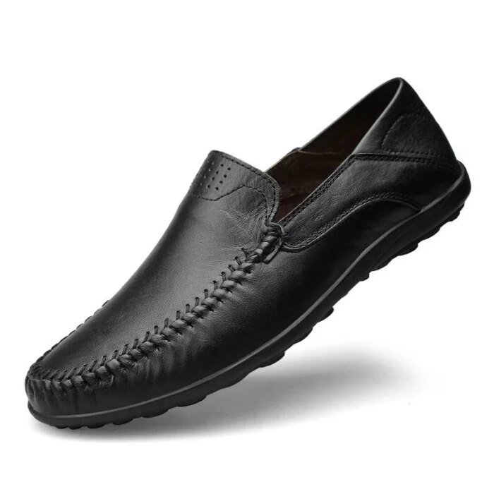 Genuine Leather Men Shoes Casual Italian Mens Loafers Moccasins Luxury Brand Formal Slip on Male Boat Shoes Zapatos De Hombre - Image 2