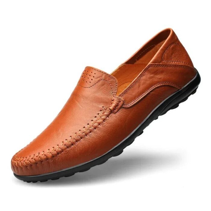 Genuine Leather Men Shoes Casual Italian Mens Loafers Moccasins Luxury Brand Formal Slip on Male Boat Shoes Zapatos De Hombre - Image 3