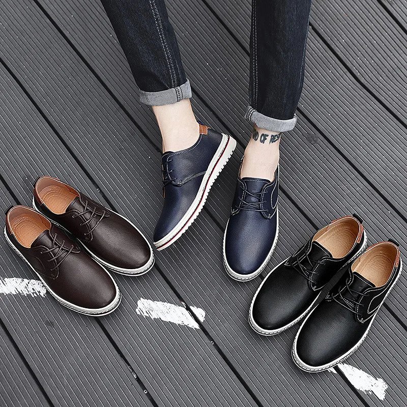 Golden Sapling Casual Business Shoes for Men Flats Leather Footwear Men's Leisure Derby Shoe Businessmen Dress Formal Loafer